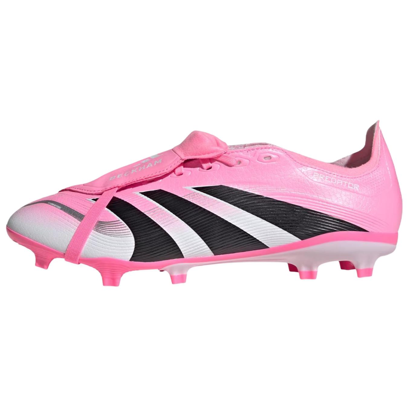 

Дэвид Бекхэм x adidas Predator League Отворачивающийся язычок FG MG Кроссовки Унисекс Майами Розовый Луч-розовый Основной черный JI1113