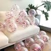10" Gold Sequin Clear Latex Balloon for Parties & Events