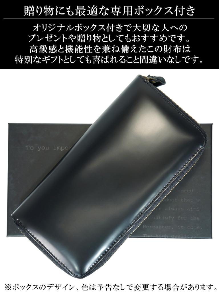 Black Cordovan Leather Horsehide Wallet for Men and Women, Large, Genuine Cowhide Leather, Double Zipper, Coin Purse, Card Holder, Large Capacity,