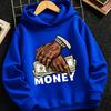 Children Hoodie Money Printed Sweatshirt Kids Casual Pullover Hooded Top Hip Hop Streetwear Graphic Design Boys Girls