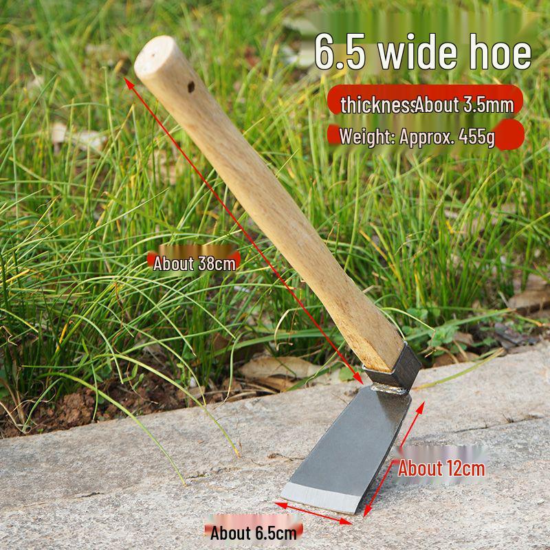 Manganese Steel Gardening Hoe for Weeding, Planting, and Digging