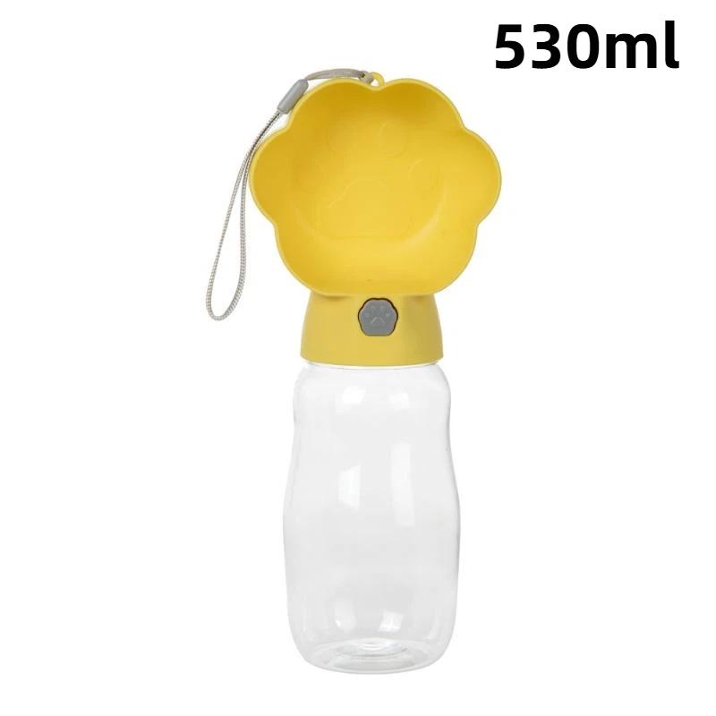 2-in-1 Dog Water Bottle Food Grade Leakproof Portable Pet Drinking Feeder for Small Big Dogs Outdoor Travel Hiking