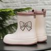 Women's Waterproof Rain Boots 2025 New Style Elastic Mid Calf Water Shoes NonSlip Rubber Boots Outdoor Fashion