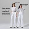 Pantaloni da Donna a Vita Alta Gamba Larga Resistenti alle Pieghe