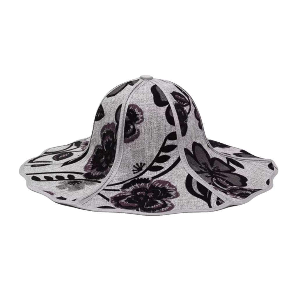 Дышащая складная шляпа от солнца Защита от УФ Широкие поля Солнцезащитная кепка Для улицы серый