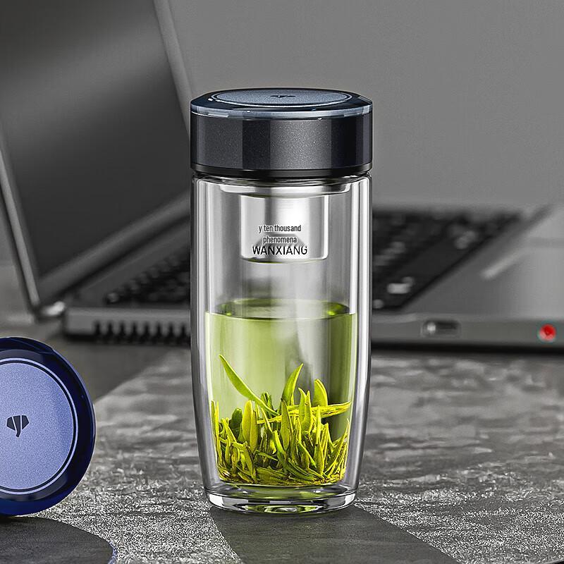 Wànxiàng Double-Wall Glass Tea Infuser Bottle