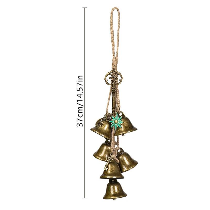 [PL]Witch Bell For Door Knob For Protection Brass Bell Hanging Witchcraft Wicca Supplies Wreath Handmade Witch Bell