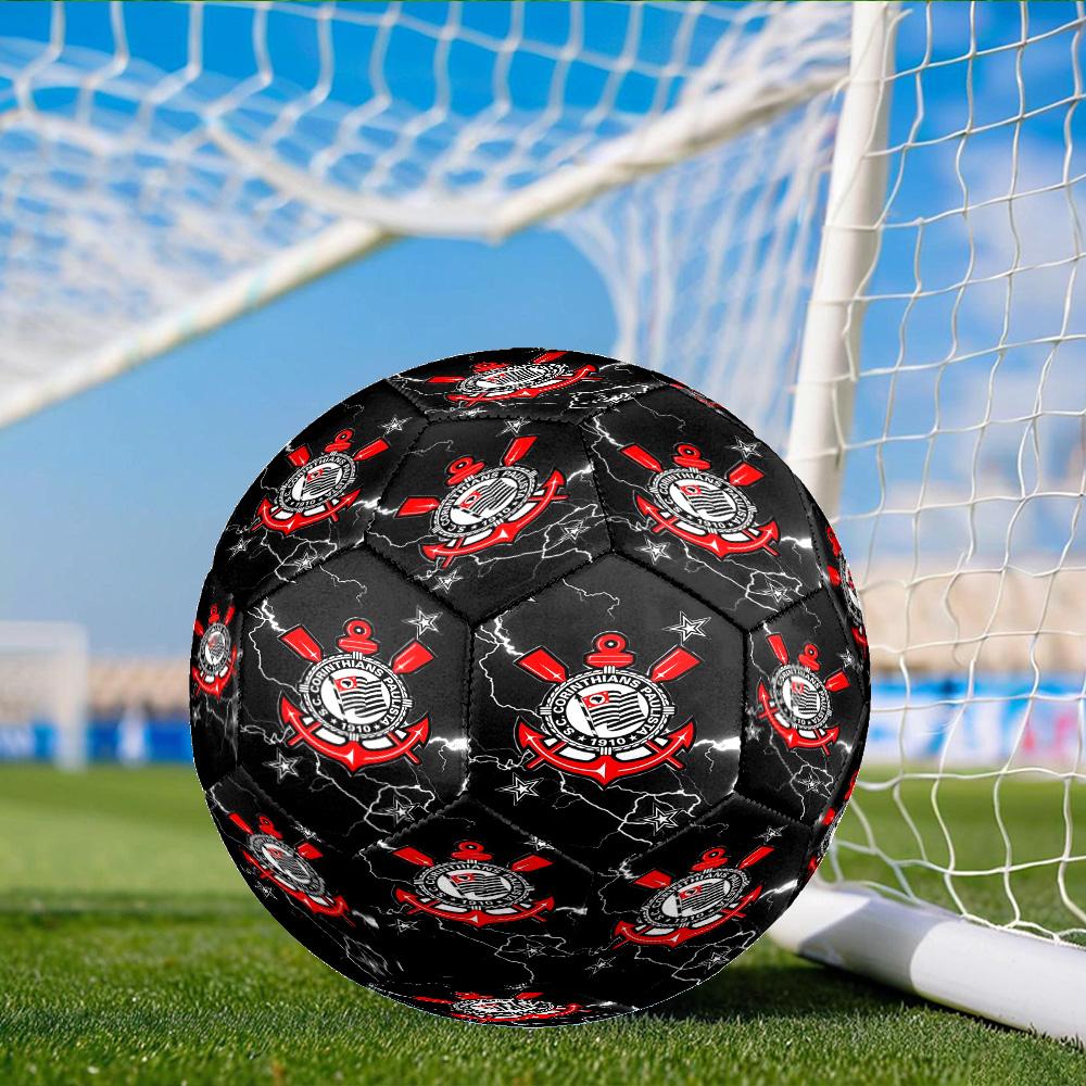 National Football Crest Printed Size 5 Soccer Balls, Anti-Slip, Protective Football, Outdoor Sport, a Unique Gift Suitable for Him/her, Birthday