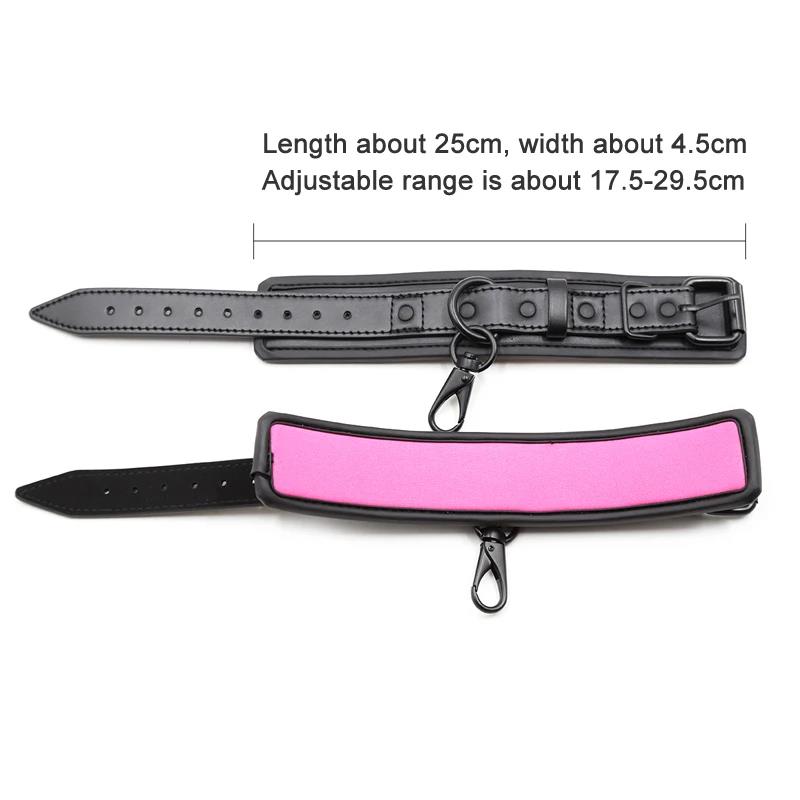 Sex Toys Adjustable Leather Handcuffs for Sex Toys for Woman Couples Hang Buckle Link Bdsm Bondage Restraints Exotic Accessories