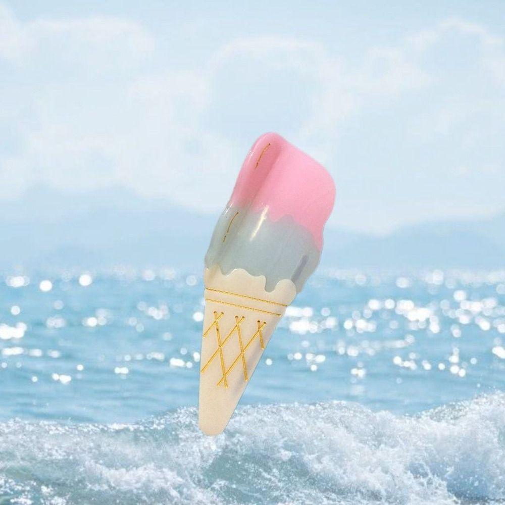 

Летняя заколка для волос из ацетата в виде мороженого, мультяшный зажим-акула из уксусной кислоты, заколка для волос в виде коктейля с соком, женская B