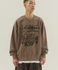 CAMEL WORK Chip Delusion Grunge Sweatshirt (Pigment Brown)