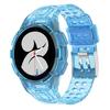 Case+Strap for Samsung Galaxy Watch 6 4 40mm 44mm Transparent Silicone Band Sport Bracelet Galaxy Watch 4 Classic 46 Accessories