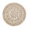 Cup Coaster Flower-shaped Hear Resistant Straw Handmade Woven Exquisite Table Cup Mats for Home