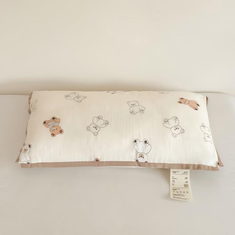 OEING Cotton Core Pillow with Washable Printed Cover