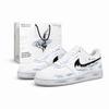 Court Vision Dream Curtain Shadow, Special Shopping Bag Leather Low Top Skateboard Shoes Unisex White Gray Blue DH2987-117(Team1495-BOX)