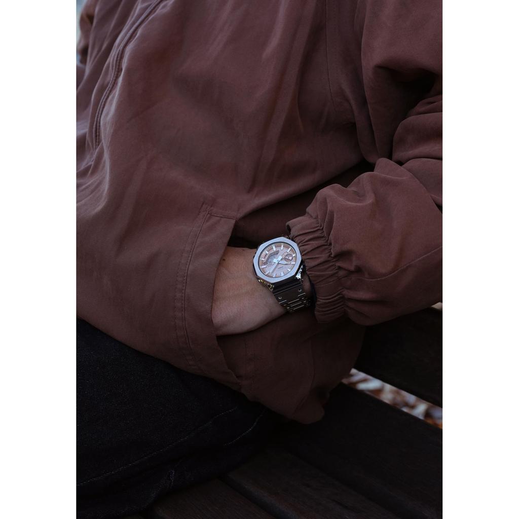 Casio Pánské hodinky G-Shock Full Metal Tough Solar Bluetooth GM-B2100AD-5AJF Silver Japan Official