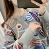 Sweatshirt Women Thin  Loose Casual Embroidered Peplum Pullover Sweatshirt Long Sleeve Round Neck Comfortable Top