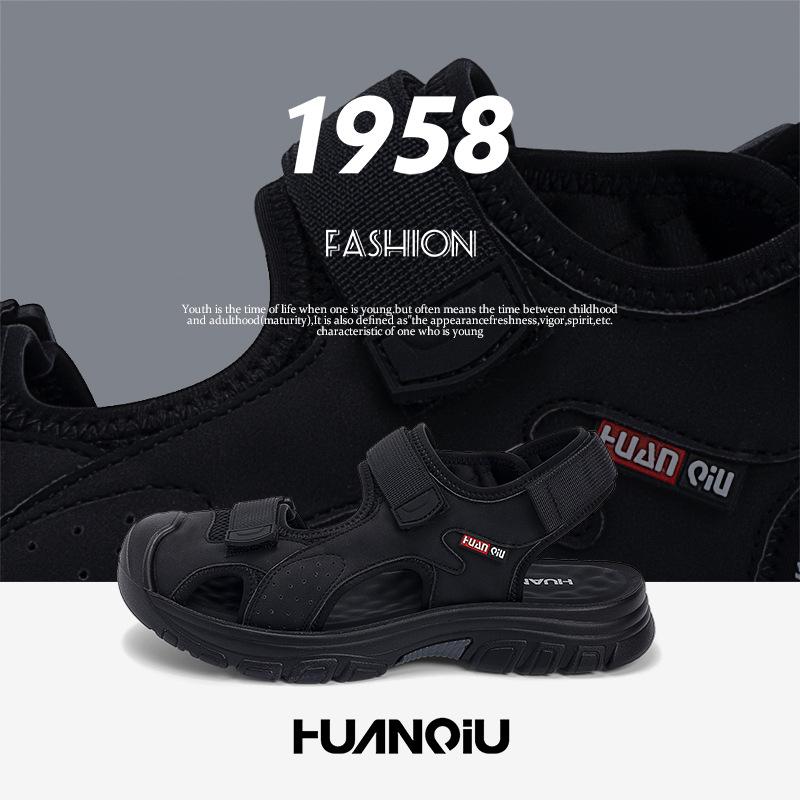 Global soft-soled bag head cool slippers men's ZHQ-JY013 summer light outer wear beach shoes casual trend sandals
