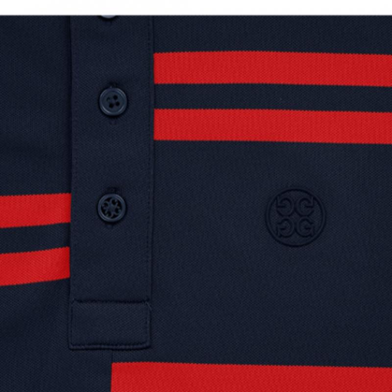 Tricou polo cu dungi offset Zipore Twilight G4ms23k182 Twlt