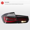 Compatible with 2013-2018 BMW 3 Series F30/F35 Rear MP Style LED Sequential Signal Daytime Running Brake Light.
