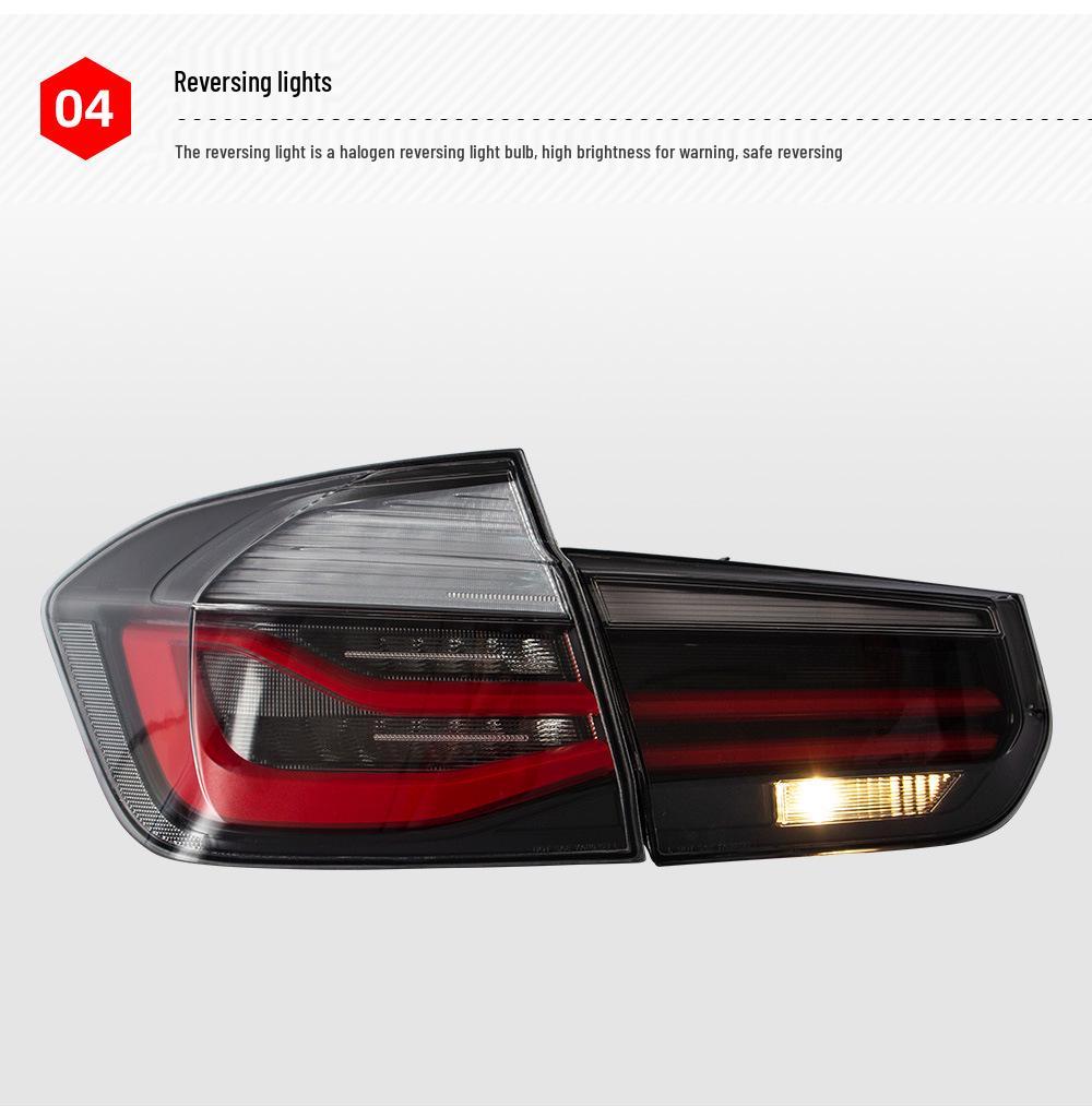 Compatible with 2013-2018 BMW 3 Series F30/F35 Rear MP Style LED Sequential Signal Daytime Running Brake Light.