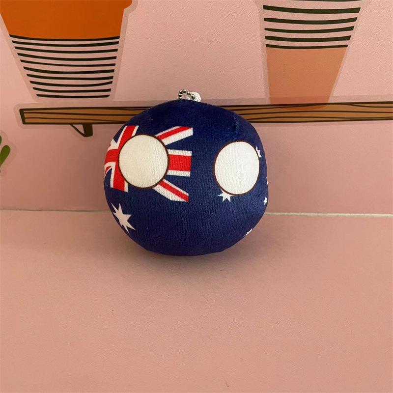 10cm Polandball Plush Toy UK Ukraine Germany Countryball Stuffed Doll Decoration