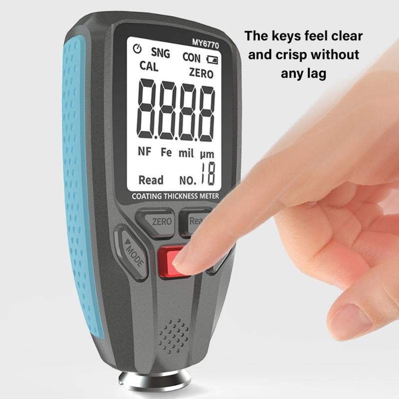 Professional Coating Thickness Gauges Coating Tester Auto Shutoff backlight Display for Auto Repair Shops & Metalworking