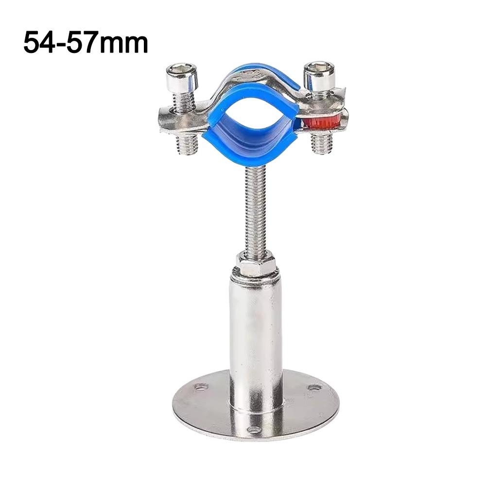 50-95mm Uchwyt do rury Zacisk 304 Stal nierdzewna Regulowany wspornik prętowy Klips z płytą bazową Zawieszenie Teleskopowy uchwyt do rury