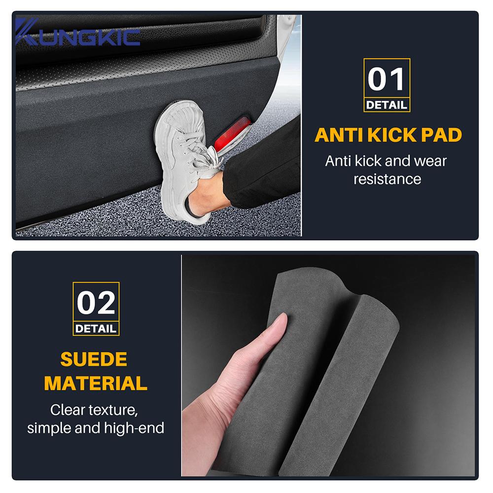 Door Anti-kick Pad For Subaru BRZ Toyota GT86 2012 2013 2014 2015 2016 2017 2018 2019 2020 LHD RHD Suede Sticker Mat Accessories
