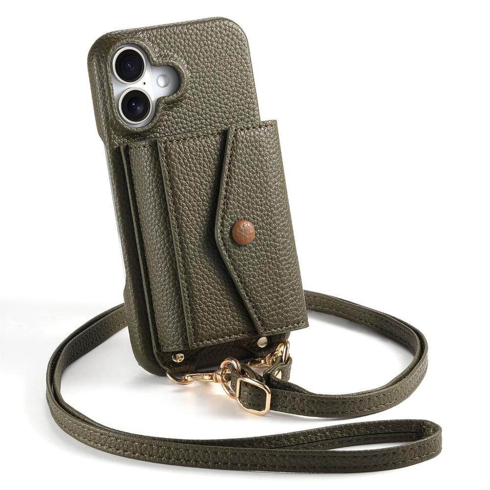 

Зеркальный чехол-кошелек с держателем для карт и кросс-боди для iPhone 16 Pro Max 15 14 Plus 13 12 11 XS XR 7 8 Plus, кожаный защитный чехол For iPhone 13