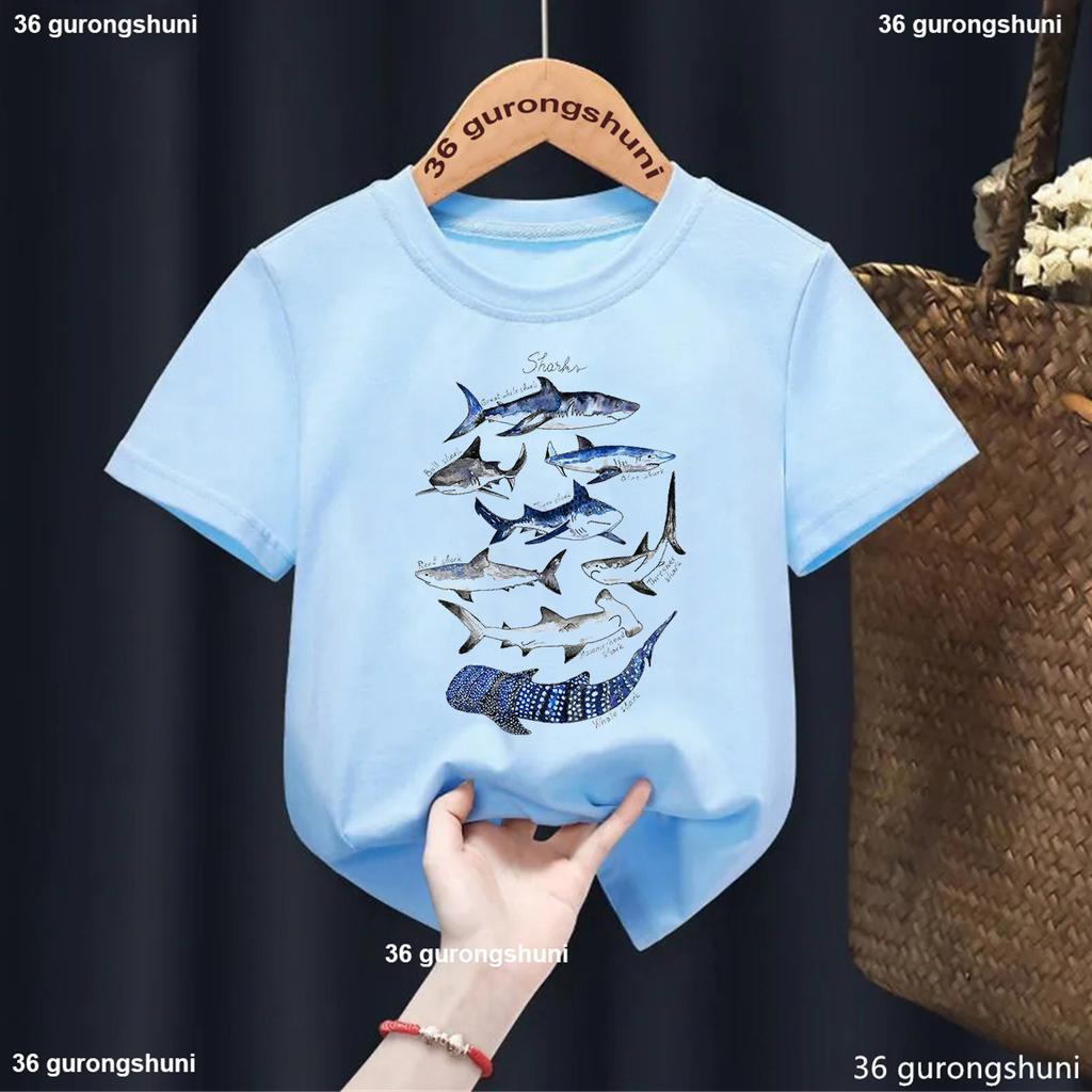 Newly Childern Tshirt Whales Of The World Graphic Print Cute BoysGirls Summer Fashion Harajuku Short Sleeve Solid TShirt Tops