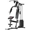 Multigym Station, with 65KG Weight Stack, for Strength Training, Black