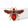 Stylish Rhinestone Bee Brooches for Women Unisex Crystal Glass Insect Pins Event Funny Luxury Gifts New Year Friends Decoration