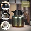 Huaxiang Smart Titanium Tea Pot with Temperature Display - Large Capacity, Insulated for Stewing and Brewing Tea.