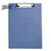 Durable Office File Folder A4 Folder with Reinforced Metal Clip And Clear Scale Ruler Clipboard Ruler Portable Document Writing Pad for School