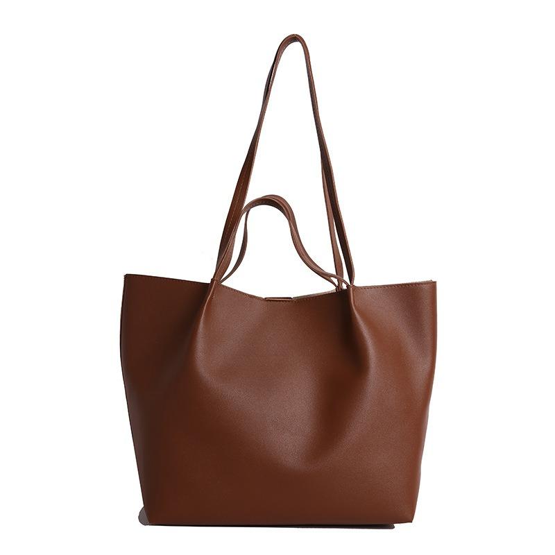 New Tote Bag Popular Shoulder Armpit Bag High Sense Large Capacity Commuting Simple Portable Women's Bag