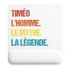 Tapis de souris - PLANETEE - Timéo Mythe Légende Vintage - 22x18 cm - Surface lisse antidérapante - Épaisseur 3 mm