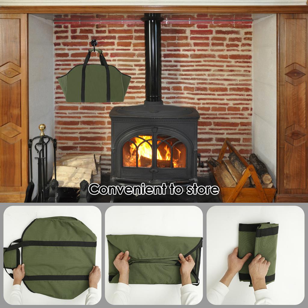 New Tote Firewood Storage Bag Large Capacity Firewood Storage Bag Oxford Cloth Log Carrier Firewood Holder Holder Wood Carry Bag