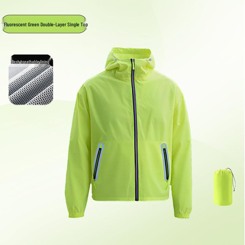 Men's Ultra-thin Raincoat and Pants Set: Anti-heavy Rain, Lightweight, Portable, Breathable for Outdoor Riders