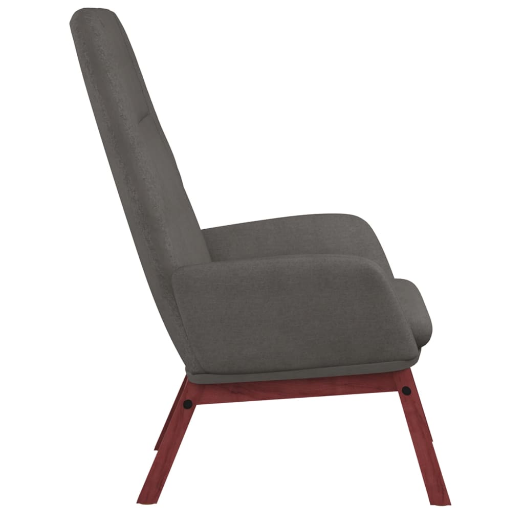 Relax Armchair with Footstool Light Grey Fabric