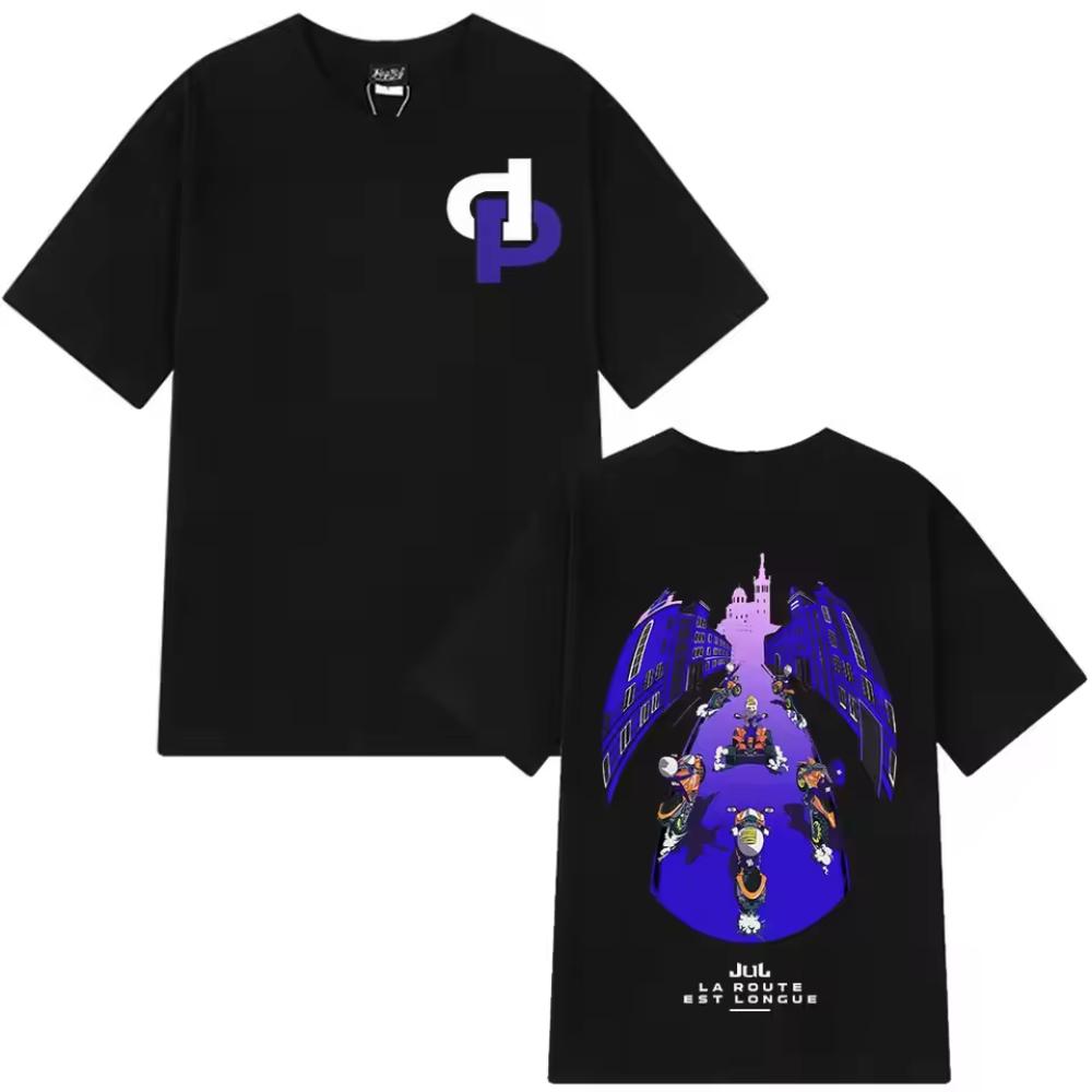 Rapper Jul Cotton Printed Male T Shirt Men Women Clothing Fashion Hip Hop Oversized T-shirt Unisex Short Sleeve Fashion T-shirts
