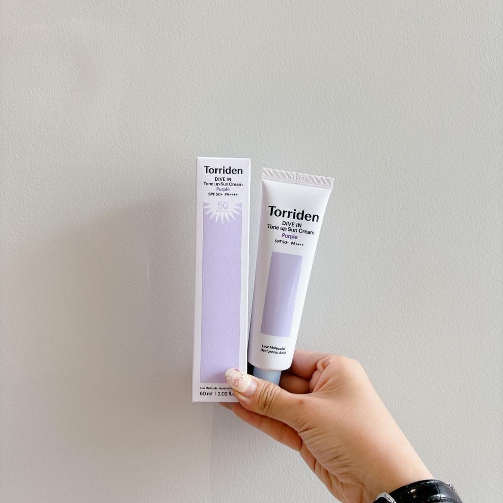 

TORRIDEN DIVE IN TONE UP SUN CREAM PURPLE SPF50+ PA++++ 60мл/ Питательный, Увлажняющий, Корейская косметика, Kbeauty
