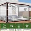Thicken Transparent Waterproof Tarpaulin Garden Rainproof Clear Poly Tarp Plant Cover Insulation Shed Cloth with Grommets