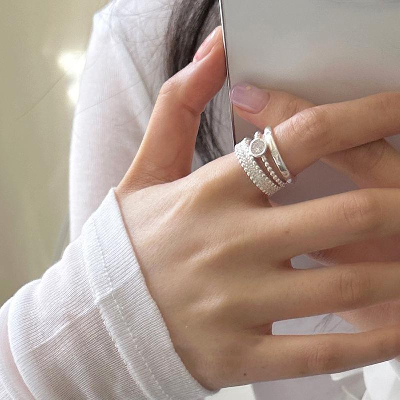 Ring Unique Copper Set For Women Stylish Adjustable 2023 Geometric Fashion Finger