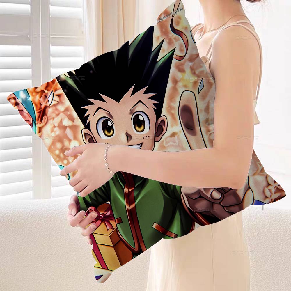 Anime Hunter X Hunter Personalized Pillow Cover Kids Bedroom Wild Party Decor Pillowcase kid Birthday shower Gift