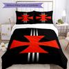 Vasco Football Club Printed Pattern Duvet Cover Set – Includes 1 Duvet Cover and 2 Matching Pillowcases Bedroom Decor Christmas Gifts