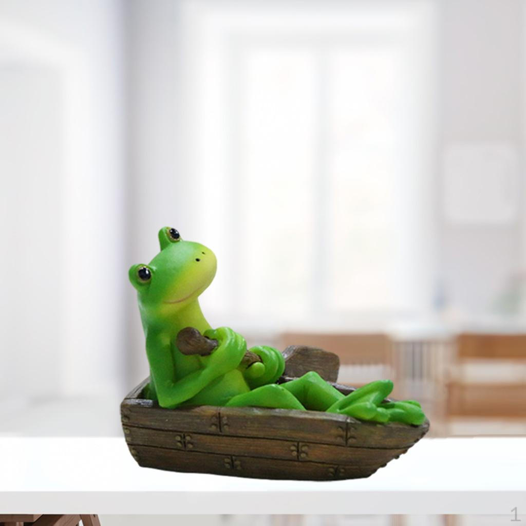 

Frog Figurine Craft Frogs Statue Office Cabinet Decoration Boating Frog