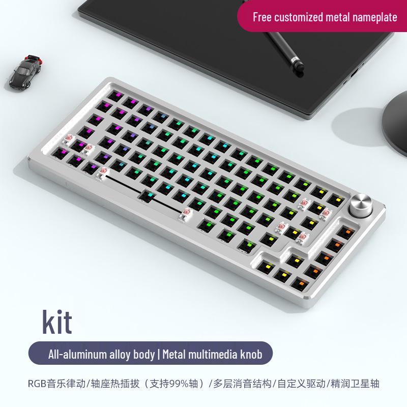 83-Key Aluminum RGB Wired Custom Mechanical Keyboard for Gaming and Office