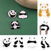 Clothes Accessories Clothes Pins Enamel Animal Brooch Cute Cartoon Panda Brooch Daily