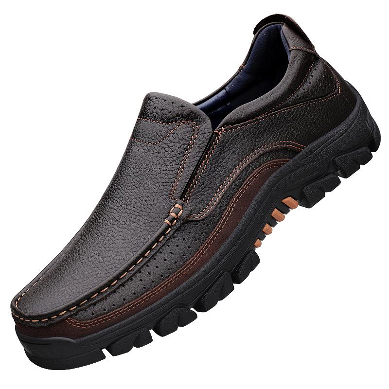 New Men's Fashionable Business Casual Shoes Comfortable And Anti-Slip Outdoor Walking Shoes Durable Soft And Breathable Loafers